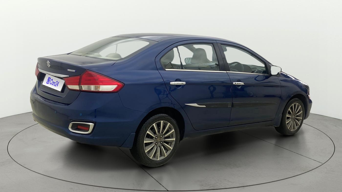 2019 Maruti Ciaz ALPHA  AT 1.5 SHVS PETROL, Petrol, Automatic, 52,089 km, Right Back Diagonal