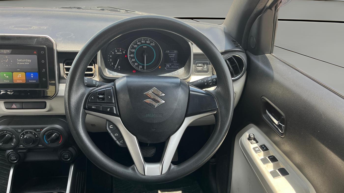 2023 Maruti IGNIS ZETA 1.2 AMT, Petrol, Automatic, 60,120 km, Steering Wheel Close Up