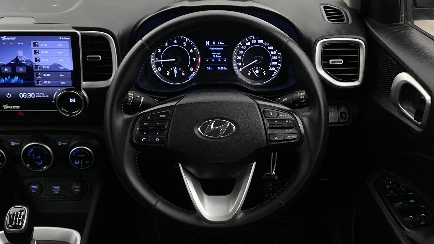 2020 Hyundai VENUE SX 1.0 TURBO IMT, Petrol, Manual, 34,276 km, Steering Wheel Close Up