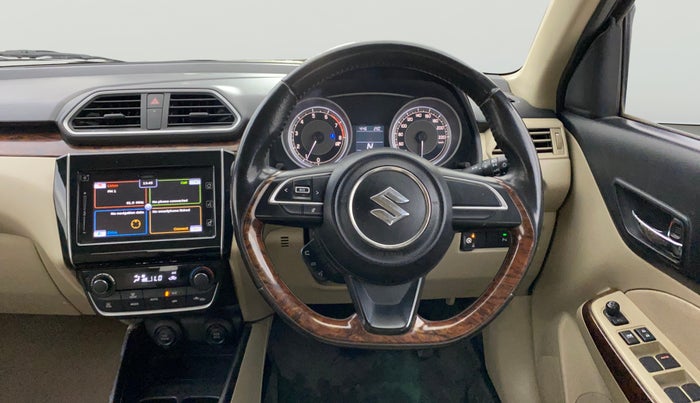 2017 Maruti Dzire ZXI PLUS AMT, CNG, Automatic, 1,06,513 km, Steering Wheel Close Up