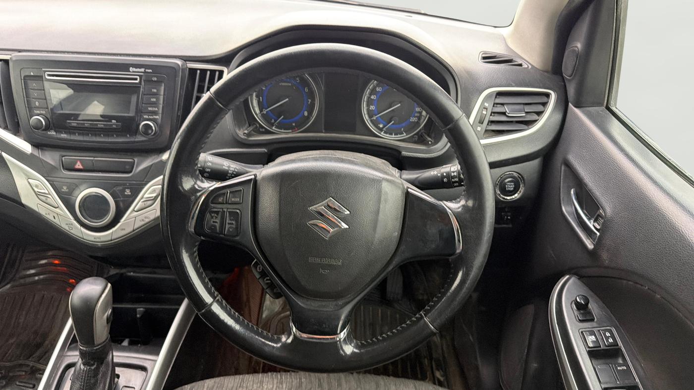 2017 Maruti Baleno ZETA CVT PETROL 1.2, Petrol, Automatic, 47,473 km, Steering Wheel Close Up