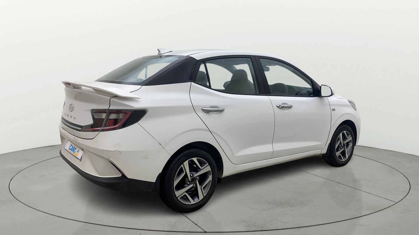 2024 Hyundai AURA SX PLUS 1.2 AMT, Petrol, Automatic, 12,164 km, Right Back Diagonal