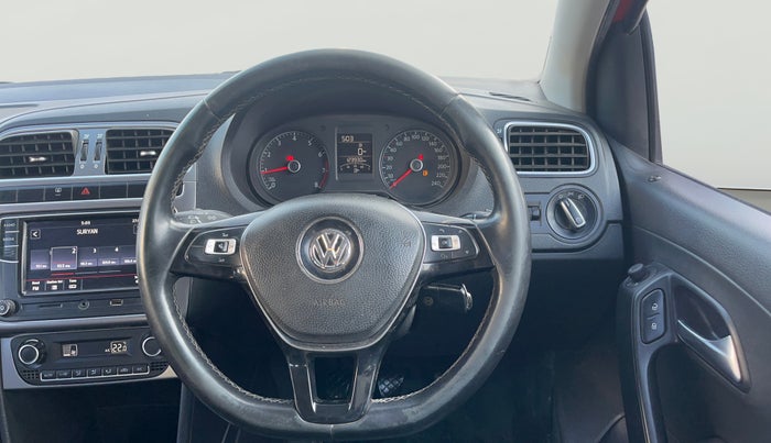 2019 Volkswagen Polo HIGHLINE PLUS 1.0, Petrol, Manual, 1,23,914 km, Steering Wheel Close Up