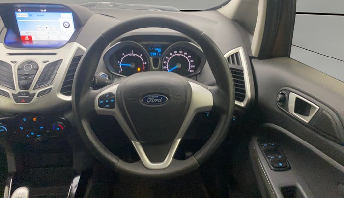 2017 Ford Ecosport TITANIUM 1.5L DIESEL, Diesel, Manual, 1,07,214 km, Steering Wheel Close Up