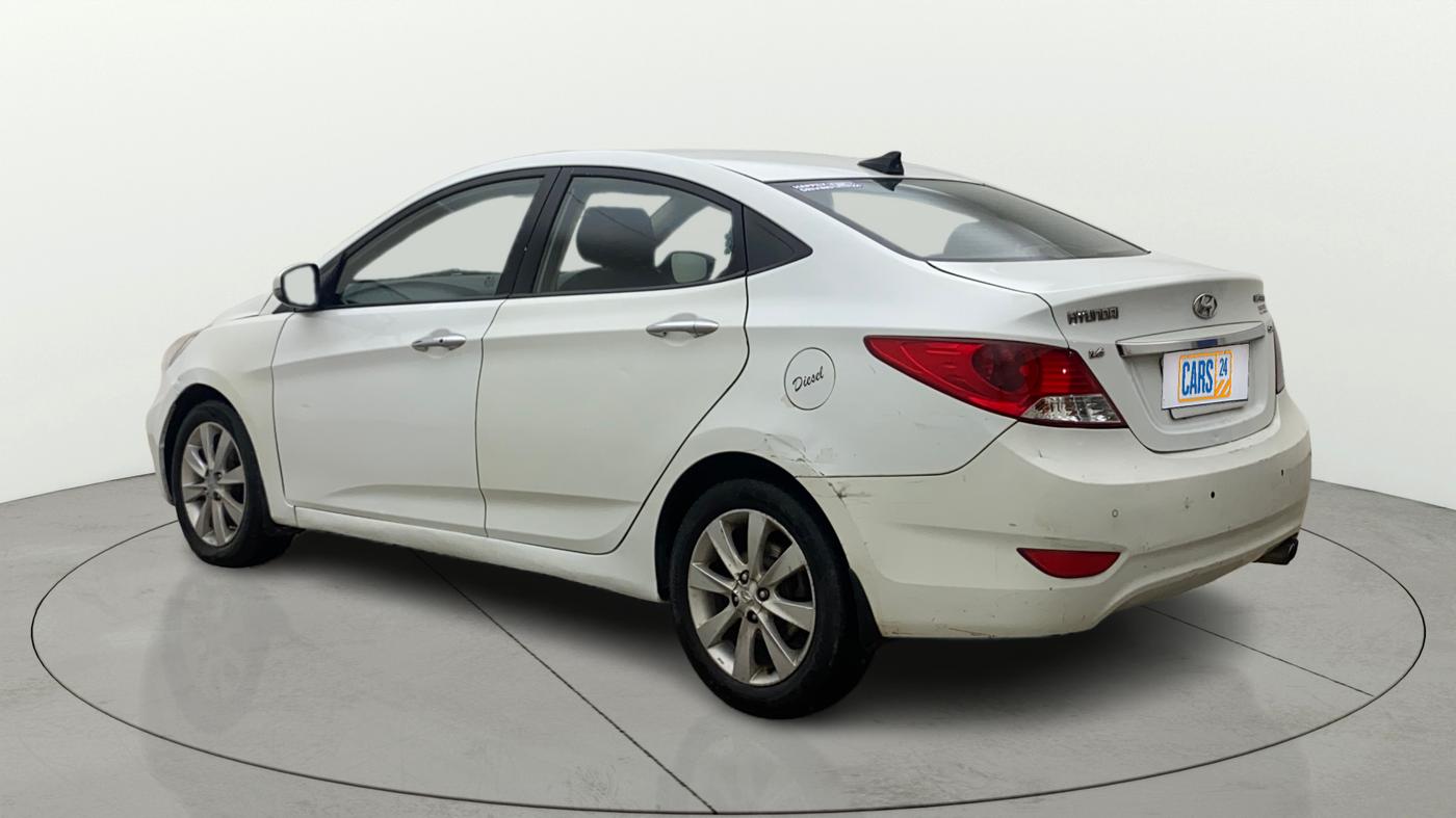 2012 Hyundai Verna FLUIDIC 1.6 CRDI SX, Diesel, Manual, 1,11,560 km, Left Back Diagonal