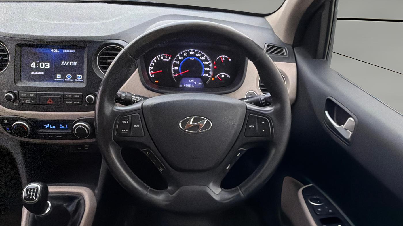 2018 Hyundai Grand i10 ASTA 1.2 KAPPA VTVT, Petrol, Manual, 46,806 km, Steering Wheel Close Up