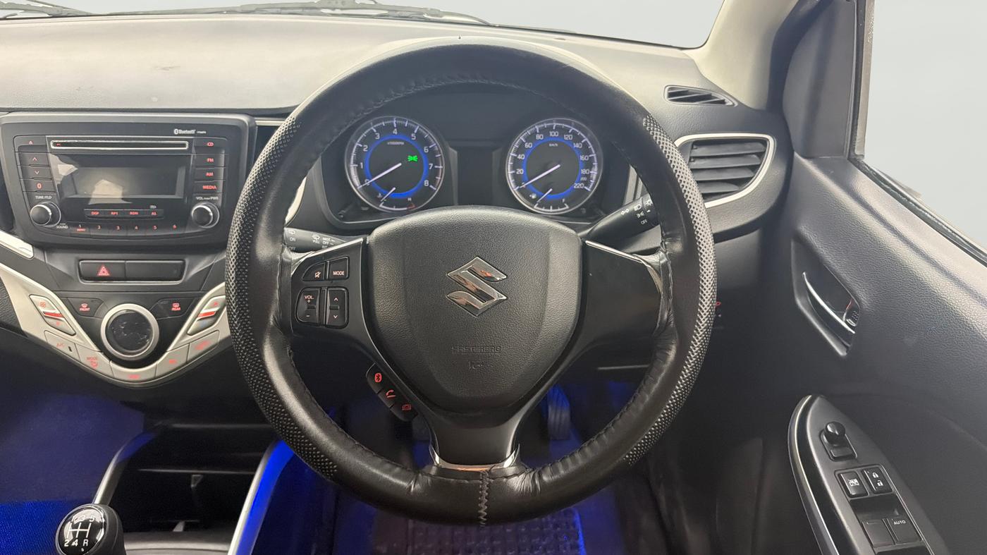 2017 Maruti Baleno DELTA PETROL 1.2, Petrol, Manual, 50,894 km, Steering Wheel Close Up