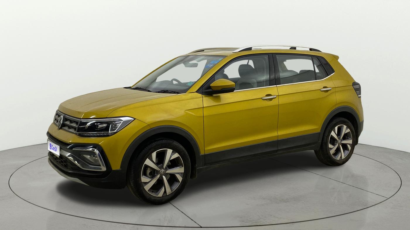 2022 Volkswagen TAIGUN TOPLINE 1.0 TSI MT, Petrol, Manual, 6,611 km, Left Front Diagonal