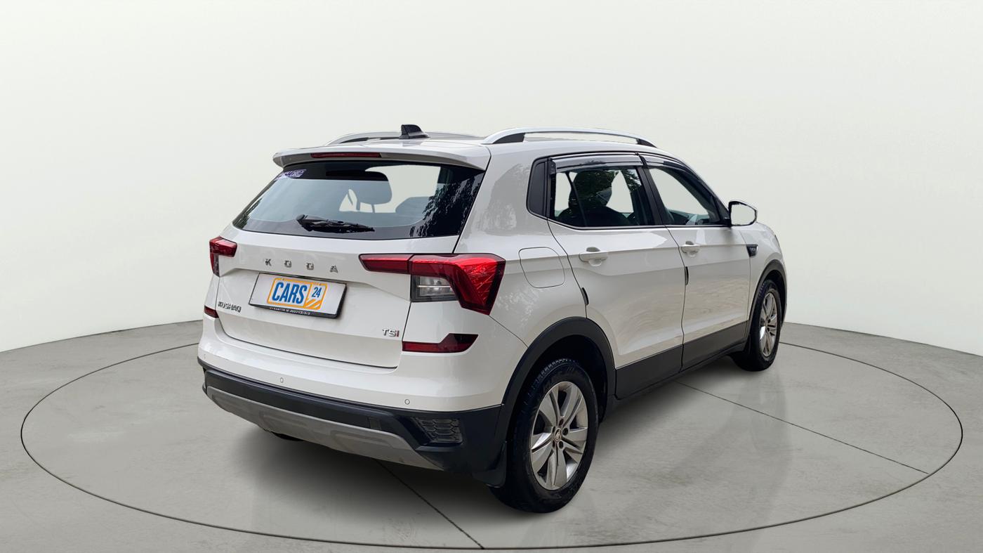 2023 Skoda KUSHAQ AMBITION 1.0L TSI AT, Petrol, Automatic, 25,209 km, Right Back Diagonal