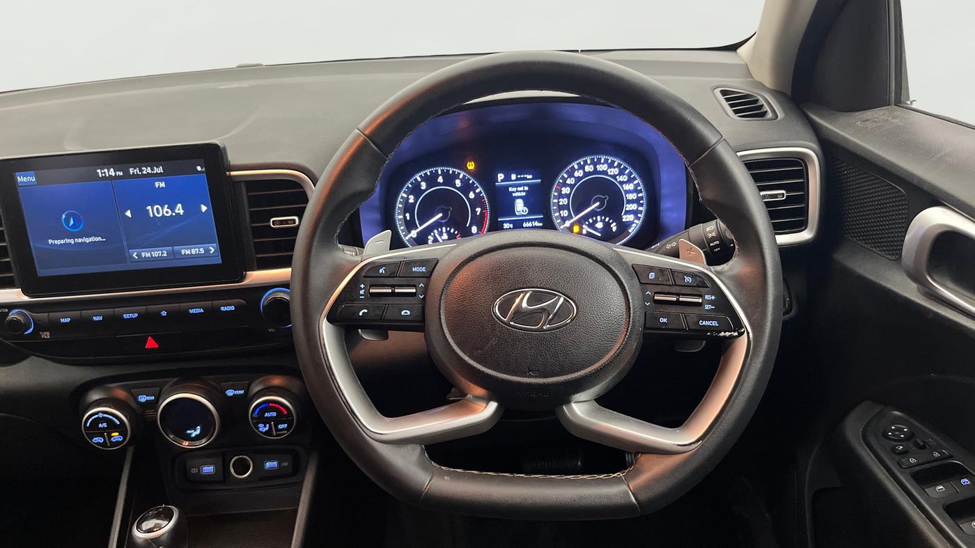 2021 Hyundai VENUE SX PLUS 1.0 TURBO DCT, Petrol, Automatic, 66,594 km, Steering Wheel Close Up