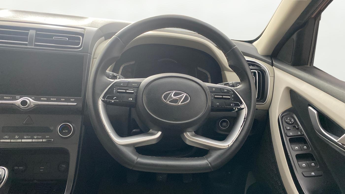 2022 Hyundai Creta SX 1.5 PETROL, Diesel, Manual, 1,03,051 km, Steering Wheel Close Up
