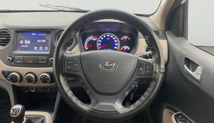 2019 Hyundai Grand i10 SPORTZ 1.2 KAPPA VTVT, Petrol, Manual, 45,648 km, Steering Wheel Close Up