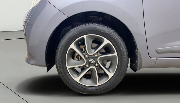 2017 Hyundai Grand i10 SPORTZ (O) AT 1.2 KAPPA VTVT, Petrol, Automatic, 76,676 km, Left Front Wheel