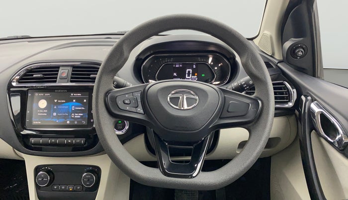 2022 Tata TIGOR XZA PLUS PETROL, Petrol, Automatic, 18,079 km, Steering Wheel Close Up