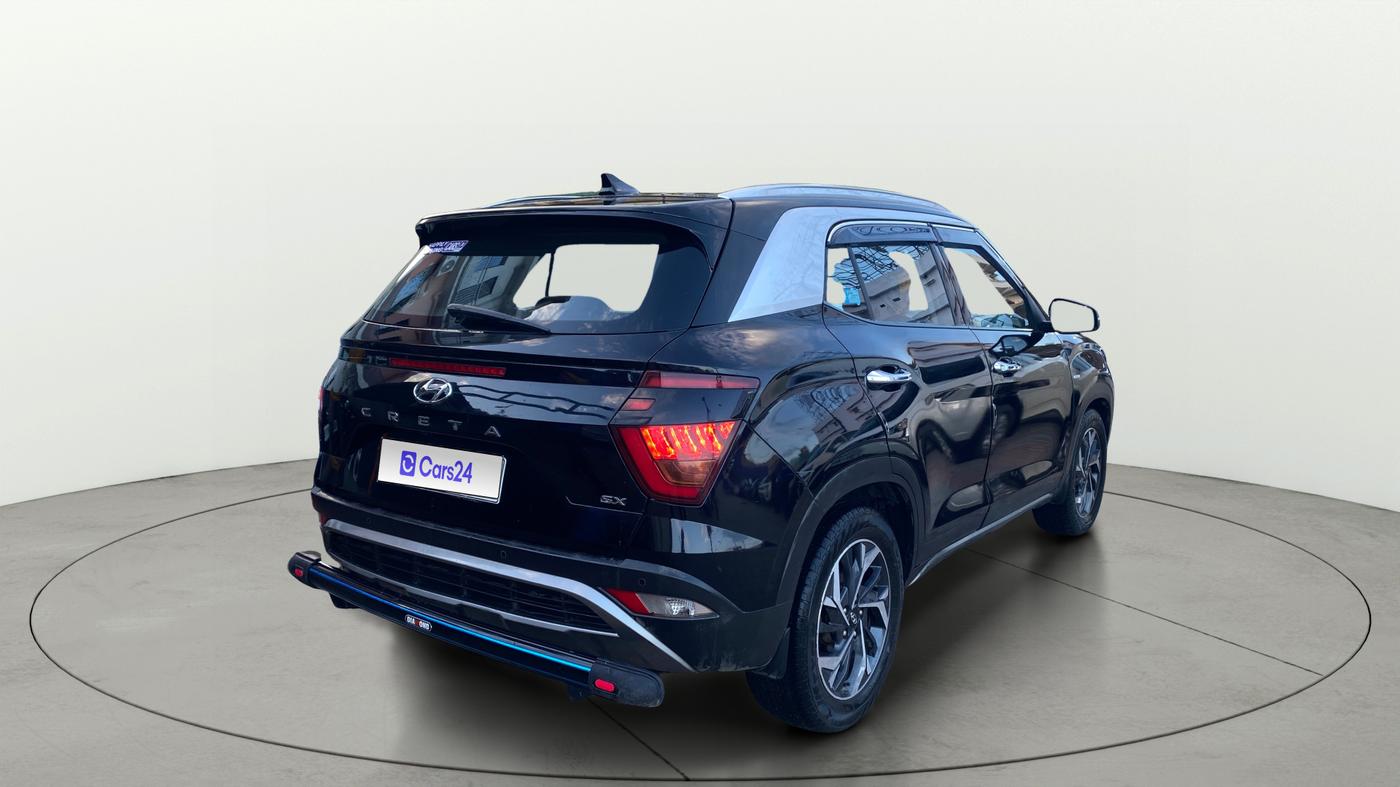 2021 Hyundai Creta SX (O) AT 1.5 DIESEL, Diesel, Automatic, 1,00,034 km, Right Back Diagonal