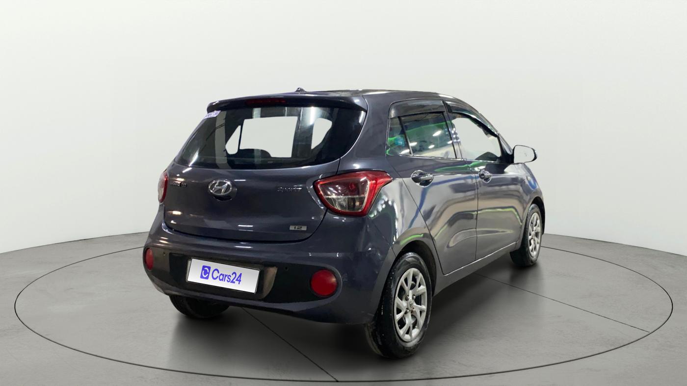 2017 Hyundai Grand i10 SPORTZ 1.2 KAPPA VTVT, Petrol, Manual, 49,580 km, Right Back Diagonal