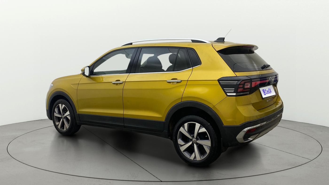 2021 Volkswagen TAIGUN TOPLINE 1.0 TSI MT, Petrol, Manual, 1,10,926 km, Left Back Diagonal