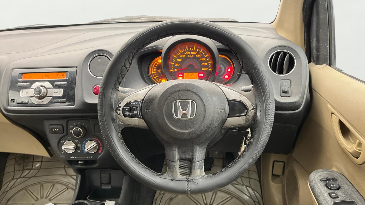 2014 Honda Amaze 1.2L I-VTEC S, Petrol, Manual, 76,124 km, Steering Wheel Close Up