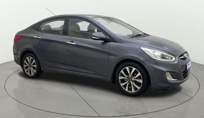 2014 Hyundai Verna FLUIDIC 1.6 CRDI SX AT, Diesel, Automatic, 99,487 km, Right Front Diagonal