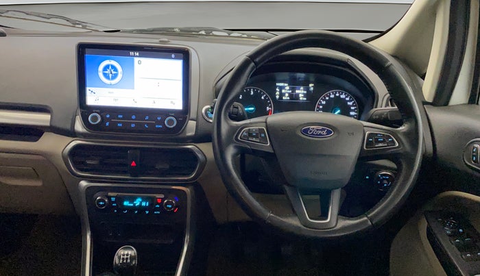 2020 Ford Ecosport TITANIUM 1.5L DIESEL, Diesel, Manual, 1,44,257 km, Steering Wheel Close Up