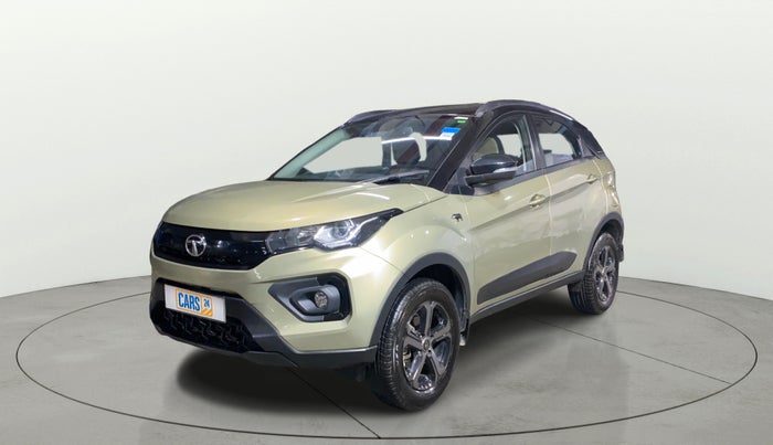 2022 Tata NEXON XZA PLUS (PREMIUM) KAZIRANGA PETROL, Petrol, Automatic, 7,002 km, Left Front Diagonal