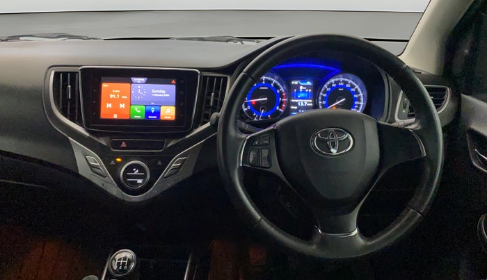 2019 Toyota Glanza V, Petrol, Manual, 38,264 km, Steering Wheel Close Up