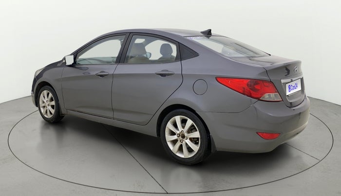 2012 Hyundai Verna FLUIDIC 1.6 VTVT SX, CNG, Manual, 99,536 km, Left Back Diagonal