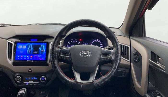 2016 Hyundai Creta SX PLUS AT 1.6 PETROL, Petrol, Automatic, 1,01,744 km, Steering Wheel Close Up