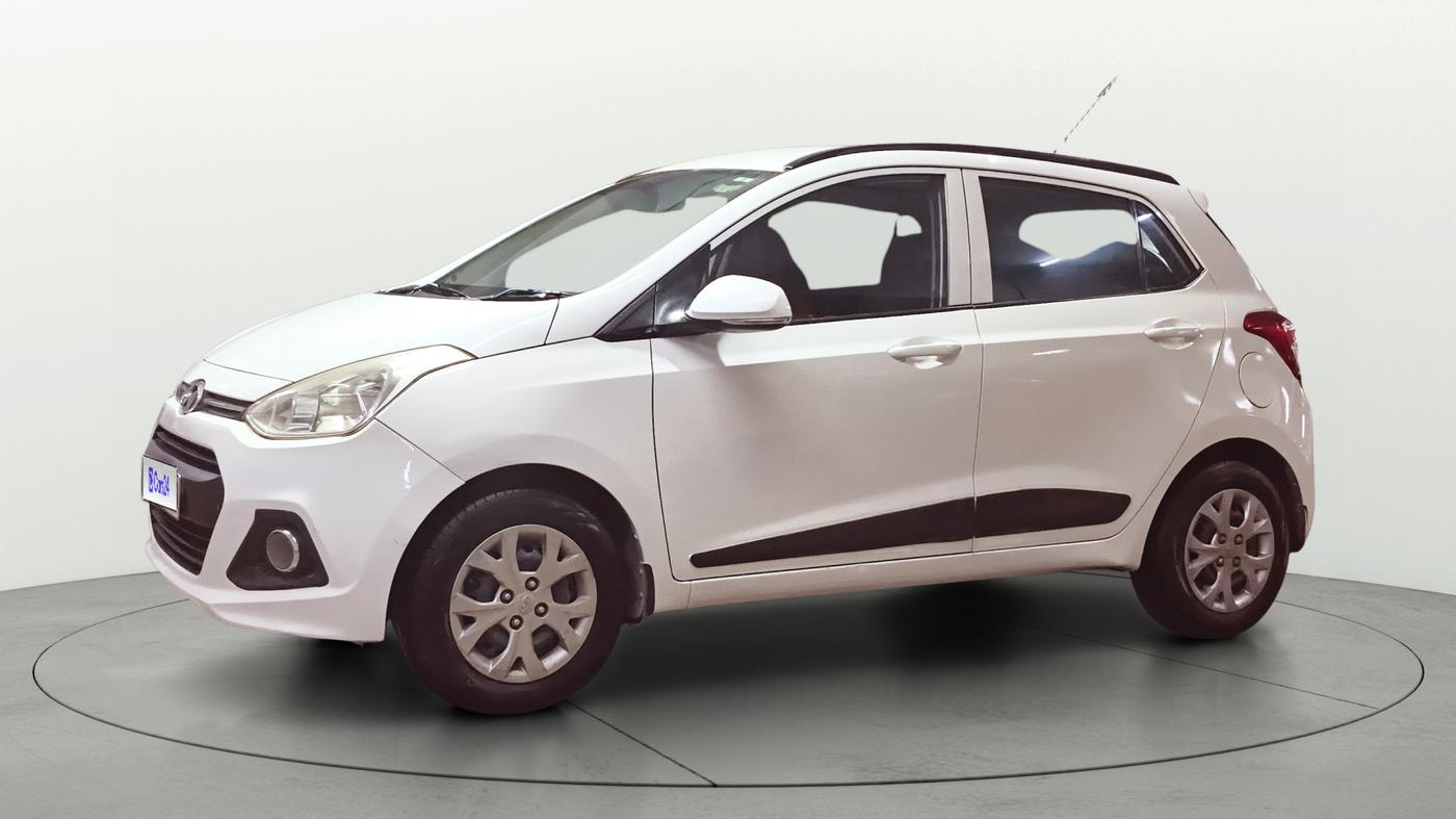 2015 Hyundai Grand i10 SPORTZ 1.2 KAPPA VTVT, Petrol, Manual, 27,417 km, Left Front Diagonal