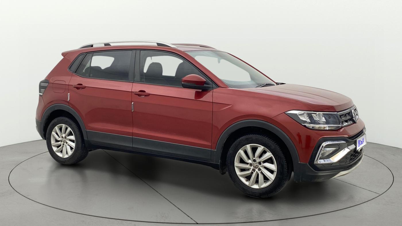 2022 Volkswagen TAIGUN HIGHLINE 1.0 TSI AT, Petrol, Automatic, 52,448 km, Right Front Diagonal