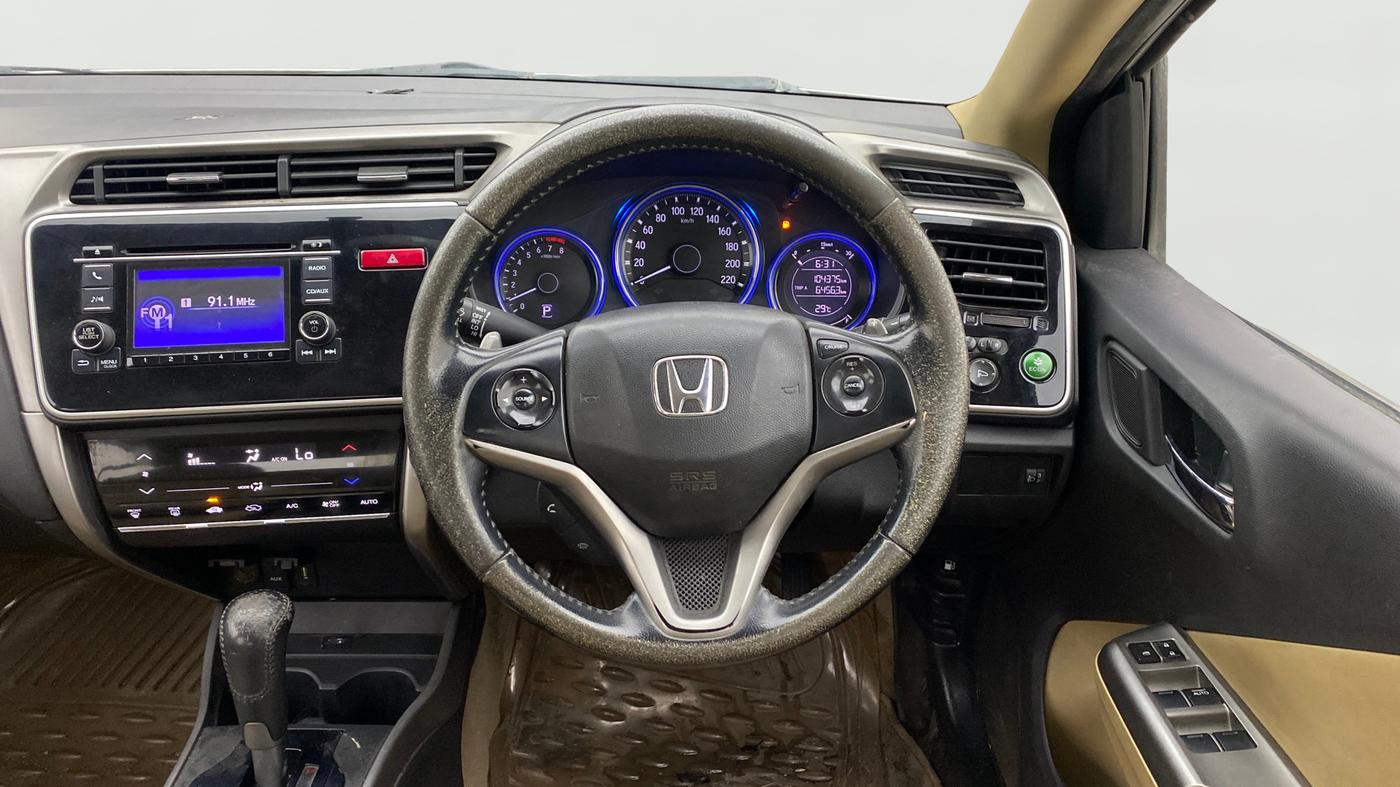 2015 Honda City 1.5L I-VTEC VX CVT, Petrol, Automatic, 1,04,375 km, Steering Wheel Close Up