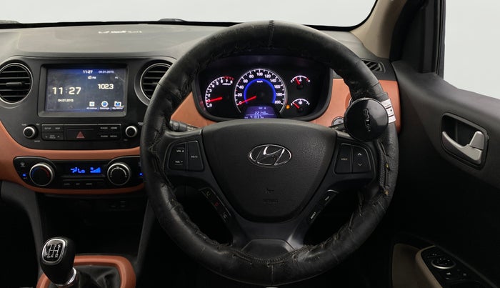 2017 Hyundai Grand i10 ASTA 1.2 KAPPA VTVT, Petrol, Manual, 41,793 km, Steering Wheel Close Up