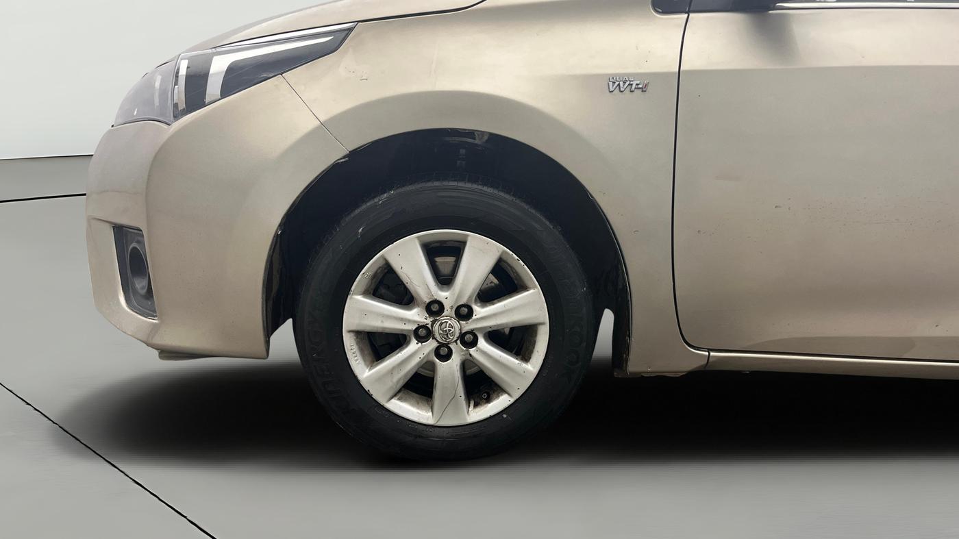 2014 Toyota Corolla Altis G CVT PETROL, Petrol, Automatic, 81,321 km, Left Front Wheel