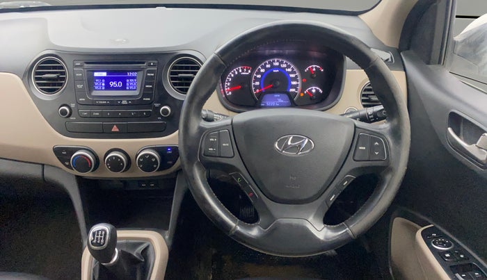 2015 Hyundai Grand i10 ASTA (O) 1.2 KAPPA VTVT, Petrol, Manual, 92,198 km, Steering Wheel Close Up