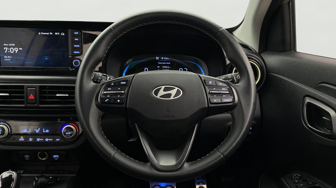 2023 Hyundai EXTER SX(O) CONNECT 1.2 AMT DUAL TONE, Petrol, Automatic, 17,312 km, Steering Wheel Close Up