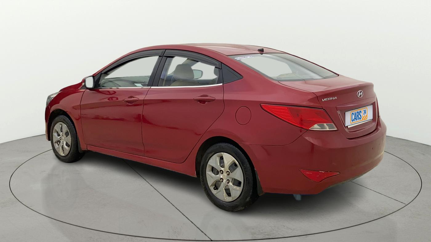 2017 Hyundai Verna FLUIDIC 4S 1.4 VTVT, CNG, Manual, 1,23,456 km, Left Back Diagonal