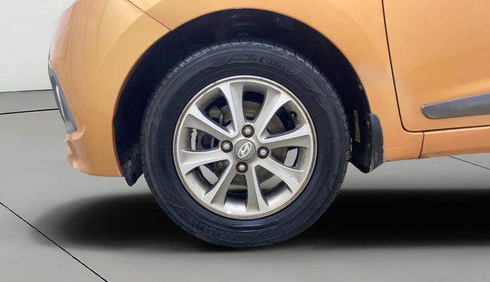 2015 Hyundai Grand i10 ASTA (O) 1.2 KAPPA VTVT, Petrol, Manual, 90,736 km, Left Front Wheel