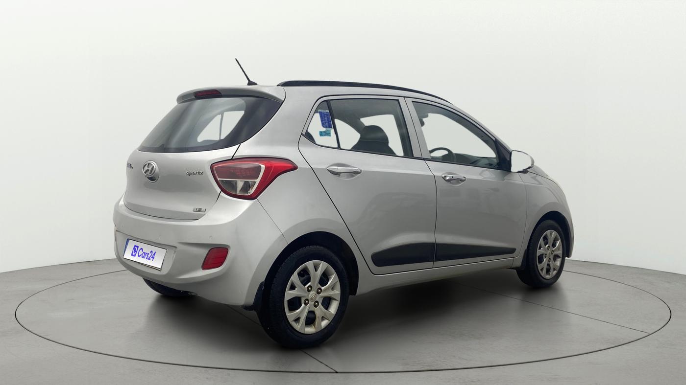 2014 Hyundai Grand i10 SPORTZ 1.2 KAPPA VTVT, Petrol, Manual, 73,666 km, Right Back Diagonal