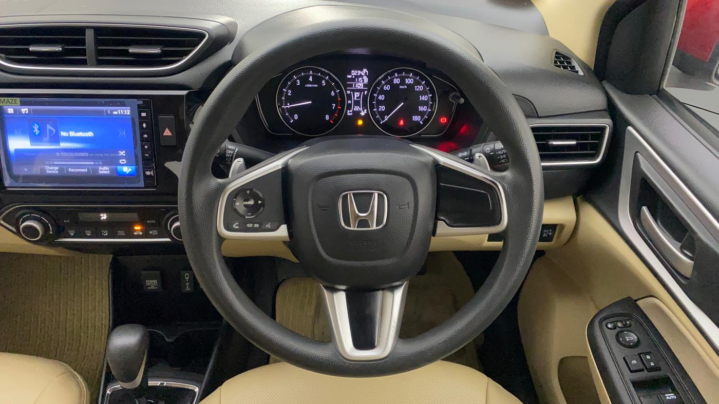 2023 Honda Amaze 1.2L I-VTEC VX CVT, Petrol, Automatic, 23,455 km, Steering Wheel Close Up