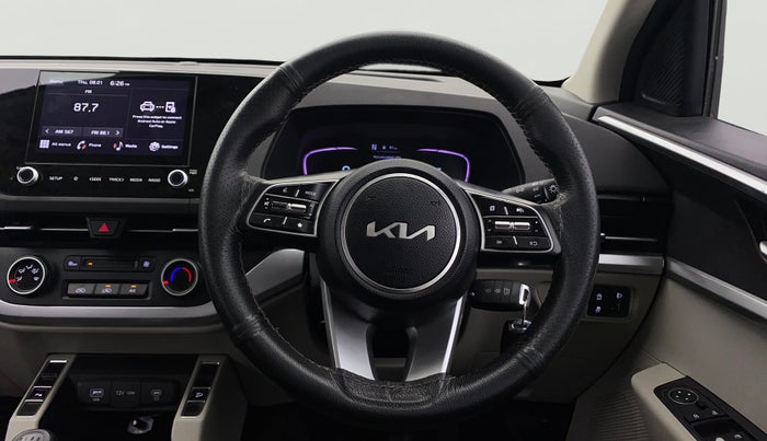 2023 KIA CARENS  PRESTIGE 1.5 TURBO PETROL IMT 7 STR , Petrol, Manual, 25,067 km, Steering Wheel Close Up