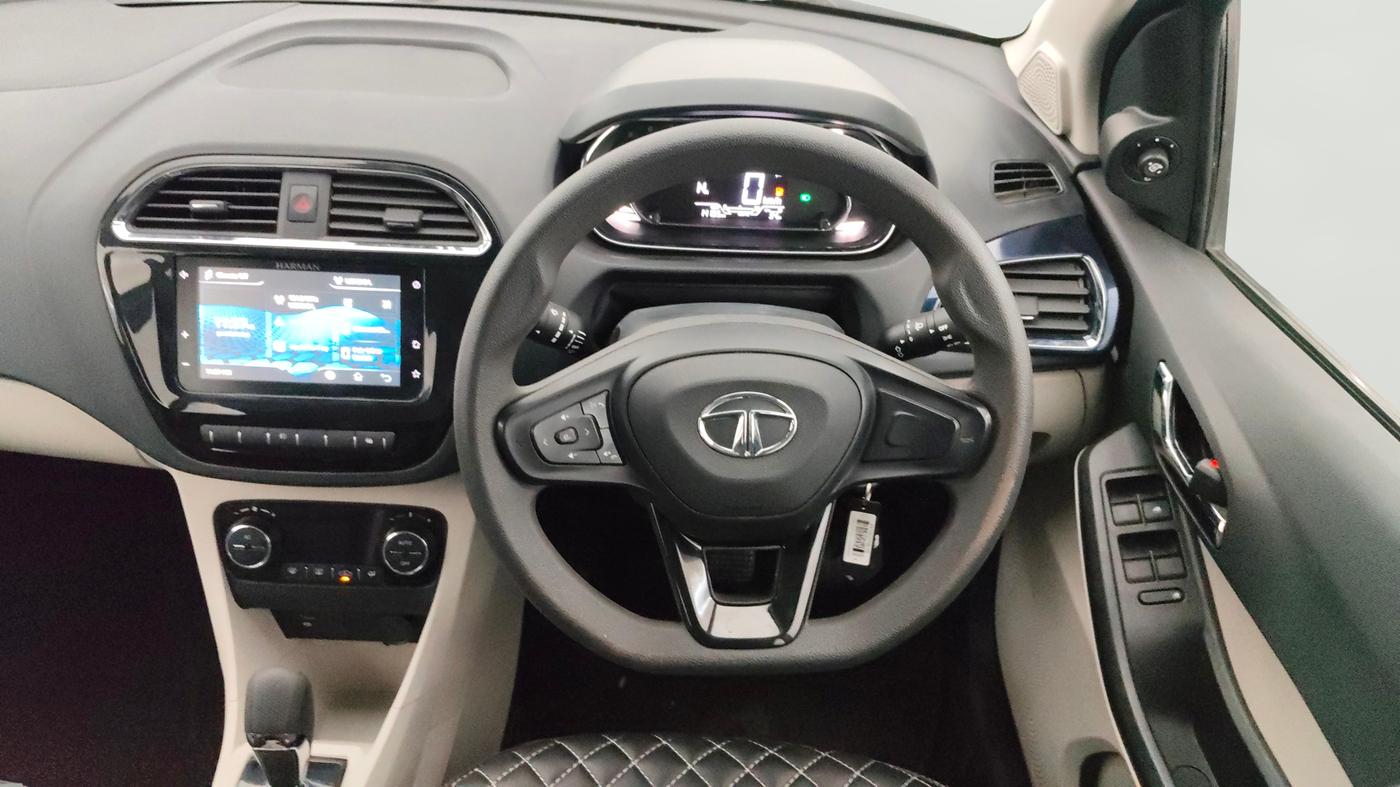 2023 Tata Tiago XZA PLUS PETROL, Petrol, Automatic, 14,195 km, Steering Wheel Close Up