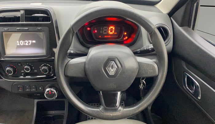 2019 Renault Kwid RXT 1.0 AMT (O), Petrol, Automatic, 80,598 km, Steering Wheel Close Up