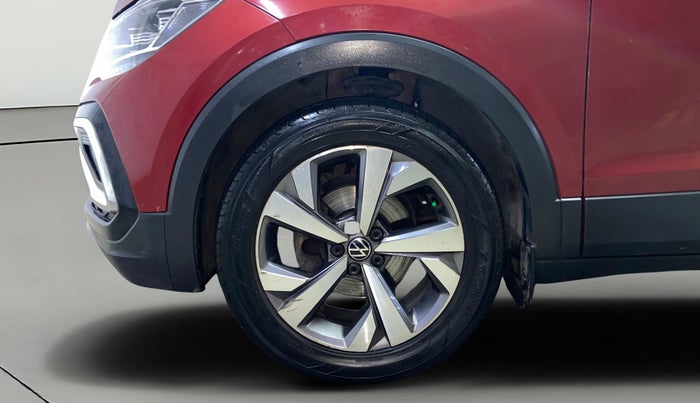 2022 Volkswagen TAIGUN TOPLINE 1.0 TSI MT, Petrol, Manual, 65,699 km, Left Front Wheel