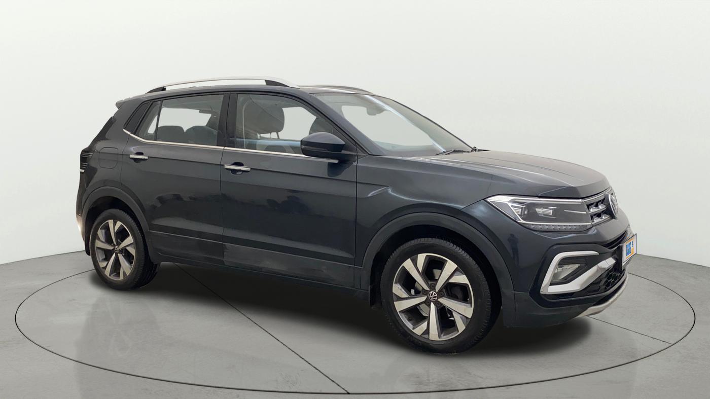 2022 Volkswagen TAIGUN TOPLINE 1.0 TSI MT, Petrol, Manual, 33,574 km, Right Front Diagonal