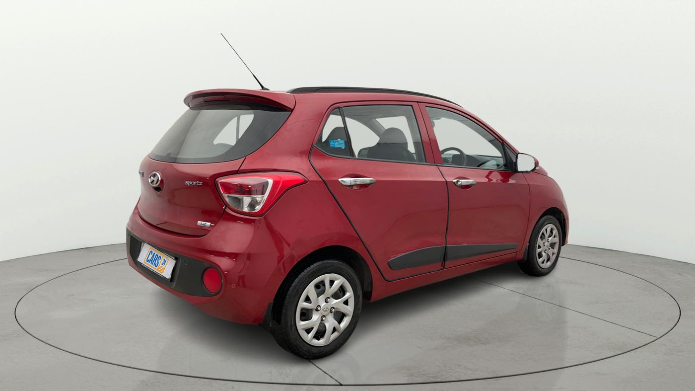 2019 Hyundai Grand i10 SPORTZ 1.2 KAPPA VTVT, Petrol, Manual, 27,881 km, Right Back Diagonal