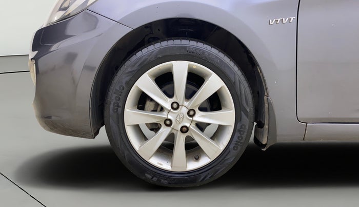 2013 Hyundai Verna FLUIDIC 1.6 VTVT SX, Petrol, Manual, 55,937 km, Left Front Wheel