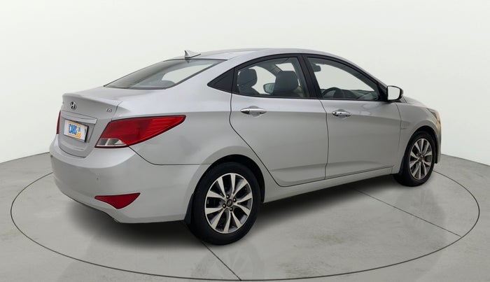 2015 Hyundai Verna FLUIDIC 4S 1.6 VTVT S(O), Petrol, Manual, 1,20,871 km, Right Back Diagonal