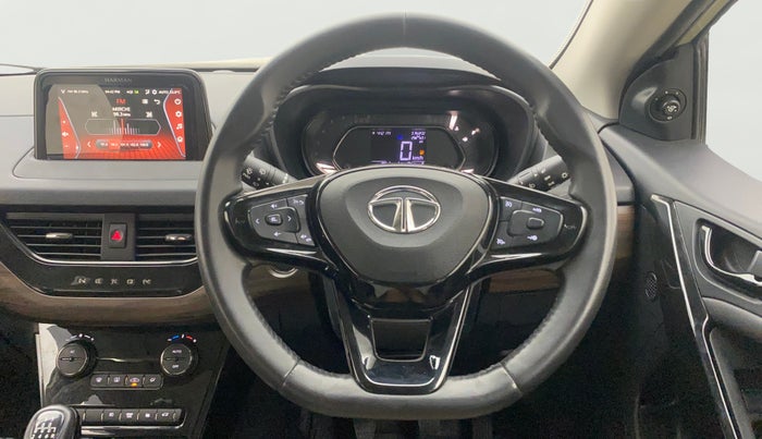 2023 Tata NEXON XZ PLUS (LUXURY) KAZIRANGA PETROL, Petrol, Manual, 20,796 km, Steering Wheel Close Up