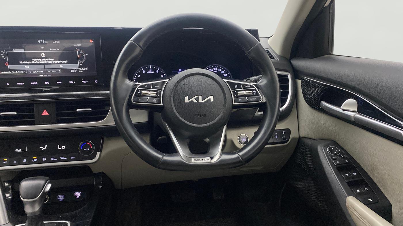 2021 KIA SELTOS HTX IVT 1.5 PETROL, Petrol, Automatic, 70,627 km, Steering Wheel Close Up