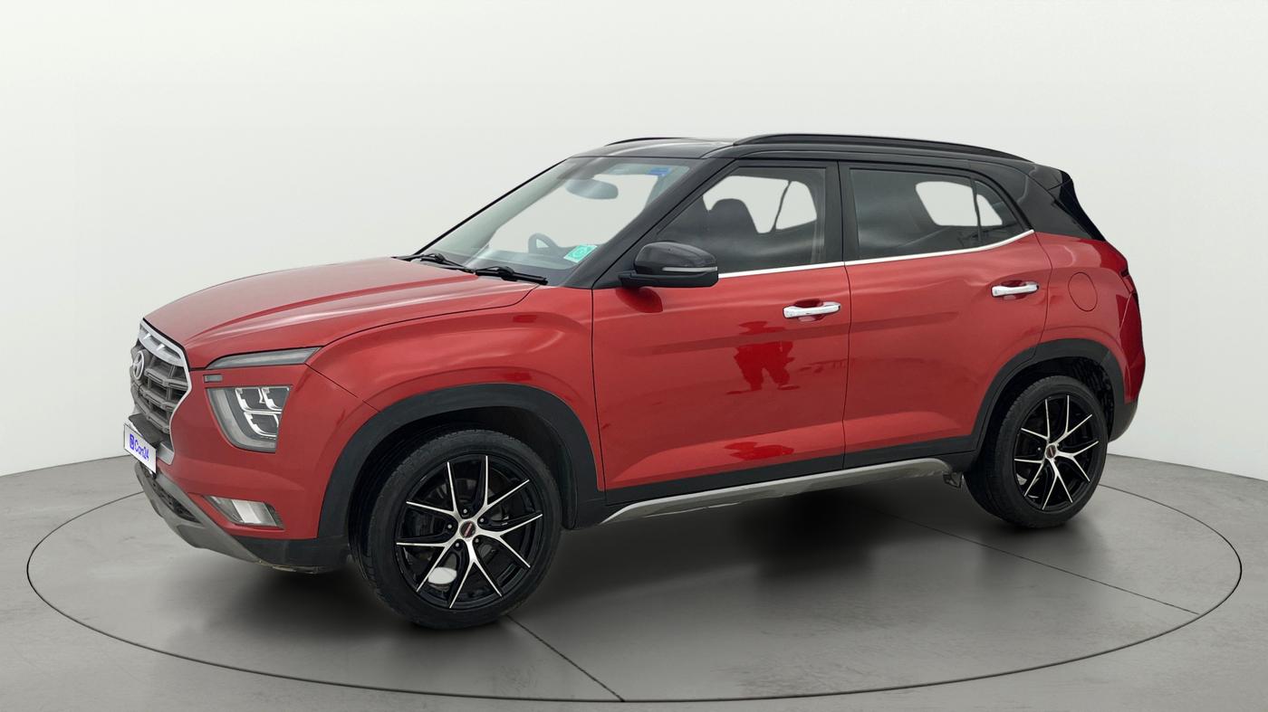 2021 Hyundai Creta SX (O) IVT 1.5 PETROL, Petrol, Automatic, 76,695 km, Left Front Diagonal